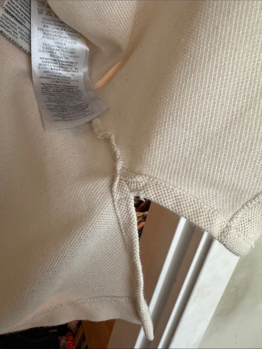 Gucci Pale Blue Polo with Navy Contrast Collar and Logo Tape